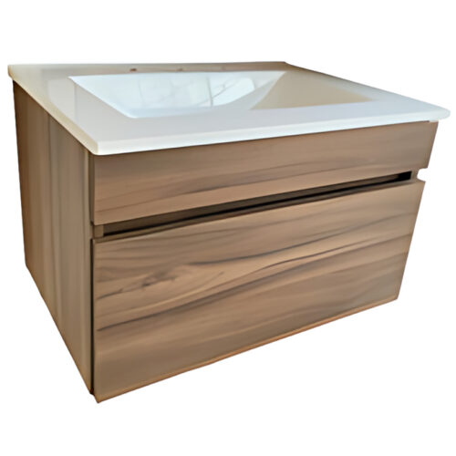 RIO VANITORY COLOR MADERA COLGANTE 50x37x40 PUERTA VOLCABLE ( V2001 )