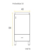 SCHNEIDER VANITORY 40 TERRA BASIC TXB