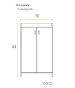SCHNEIDER VANITORY ECO 50 MELAM BLANCO