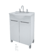 Schneider Gena Vanitory Bl 50X80X30 2 Puertas ( V50Gc ) (D)