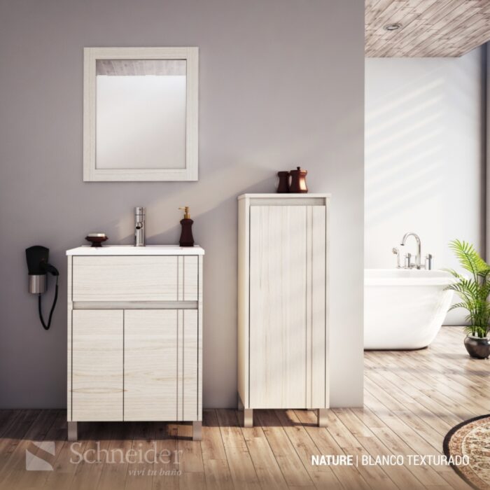 SCHNEIDER NATURE VANITORY 50 BLANCO TEXT ( V50NATXB )