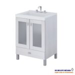 SCHNEIDER TERRA VETRO VANITORY BLANCO 50x57x36 2 puertas ( V50TVTXB )