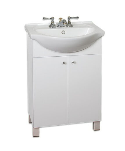 AMUBE IRIS VANITORY BCO. 55 x 44 x 83 cm 2 ptas. C/MESADA LOZA 3 AG. ( PARA ARMAR )