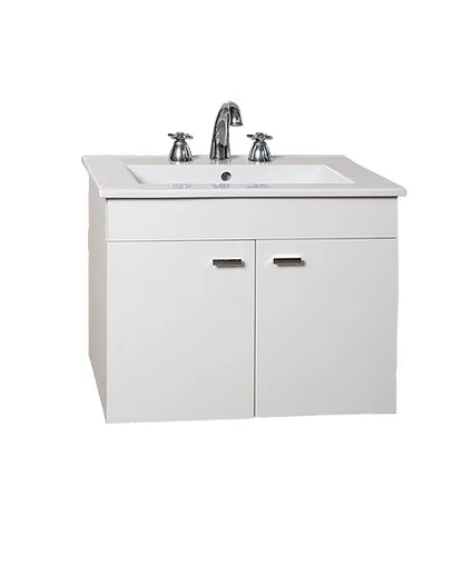 AMUBE NIZA VANITORY BCO. COLGAR 62 x 40 x 48 cm 2 ptas. C/MESADA LOZA 3 AG. ( PARA ARMAR )
