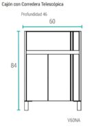 SCHNEIDER VANITORY 60 NATURE CAJU