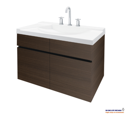 SCHNEIDER ATENAS VANITORY COLGANTE 80x50x46 MELAMINA WENGUE SCHNEIDER ATENAS VANITORY COLGANTE 80x50x46 MELAMINA WENGUE