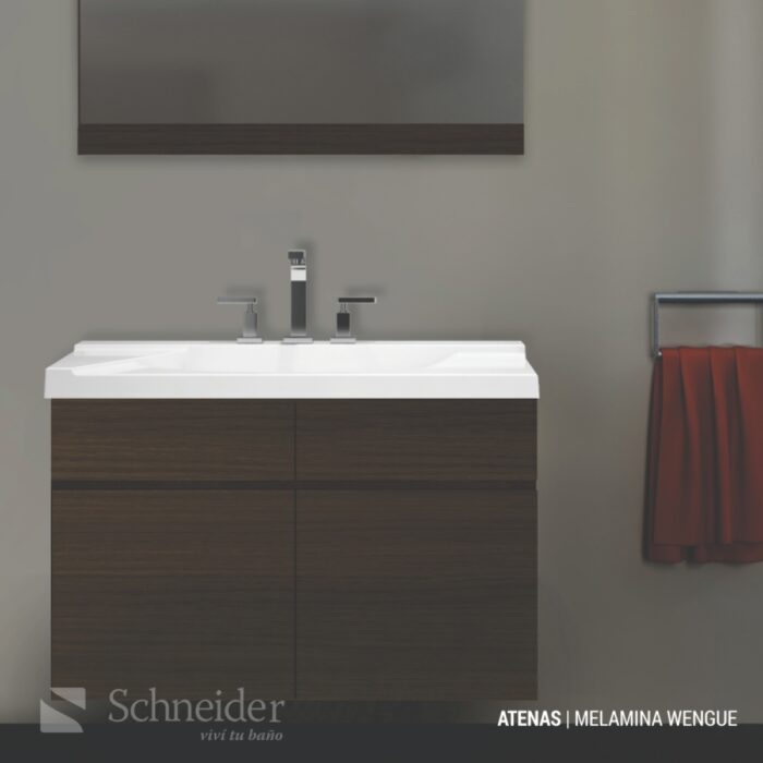 SCHNEIDER ATENAS VANITORY COLGANTE 80x50x46 MELAMINA WENGUE