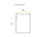 SCHNEIDER VANITORY COLGANTE 40 TERRA BASIC BLANCO ( VC40TBTXBI )