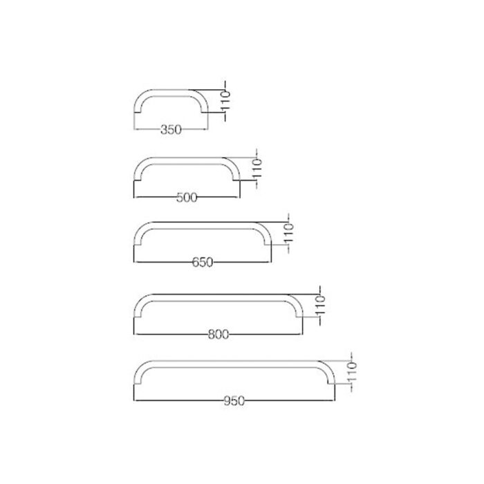 ESPACIO BARRAL fijo recto DISCAP 50cm ( VEFR5 B )