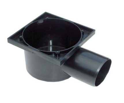 Boca Desague Balcon Vertical C/Sal.63 X Negro