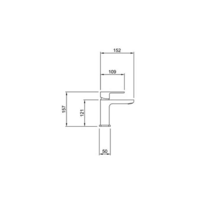 VERA MONOCOMANDO LAVATORIO BAJO PEIRANO ( 60-180 )