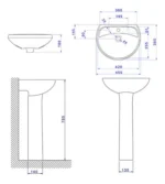 MARAJO LAVATORIO 3 AGUJEROS DECA