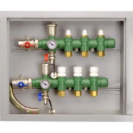 Kit Colectores Plasticos P/5 Circuitos 20 Mm. Entrada Derecha Tubotherm