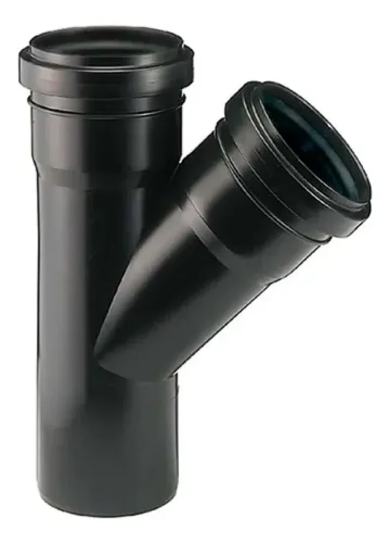 RAMAL SIMPLE 45º 032X032 DURATOP X NEGRO