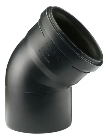 Codo 45 Mh Duratop X X 032 Negro
